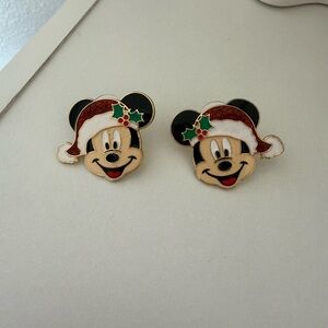 Baublebar Christmas mickey earrings